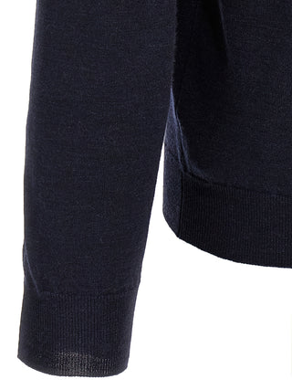 Blue Virgin Wool Cardigan