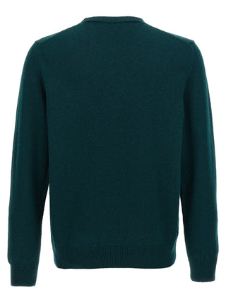Bicolor Virgin Wool Cardigan