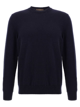 Blue Virgin Wool Cardigan