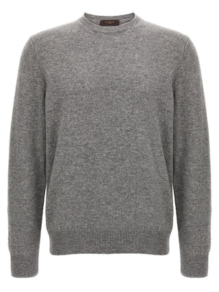 Gray Virgin Wool Cardigan