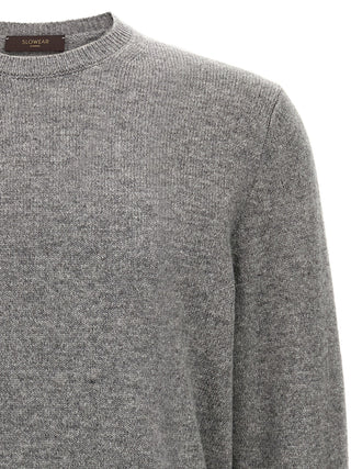 Gray Virgin Wool Cardigan