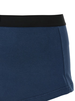 Blue Cotton Long Skirt