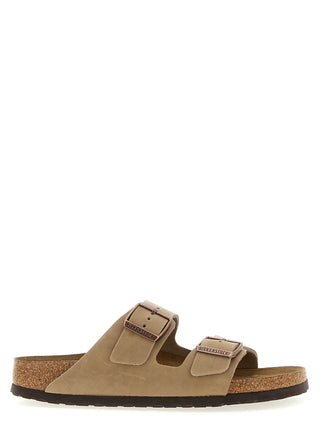 Brown Leather Slides