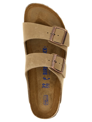 Brown Leather Slides