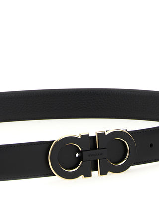 Black Calfskin Regular Belt