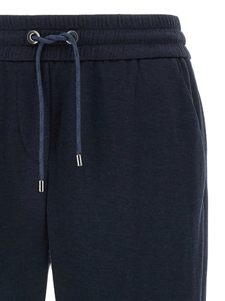 Blue Cotton Joggers (Workout Pants)
