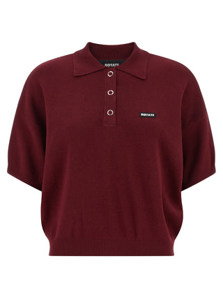 Polo burdeos de mohair