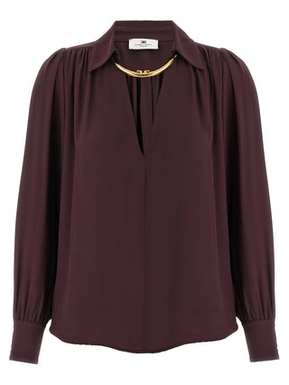 Purple Viscose Blouse