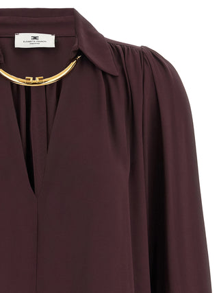 Purple Viscose Blouse