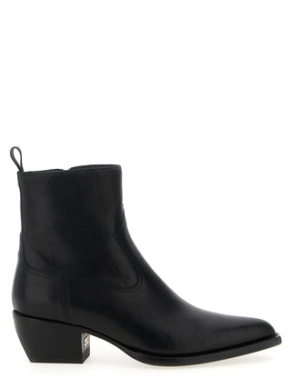 Black Cowhide Chelsea Boots