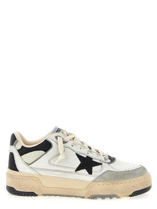 Zapatillas deportivas bicolor de cuero  
