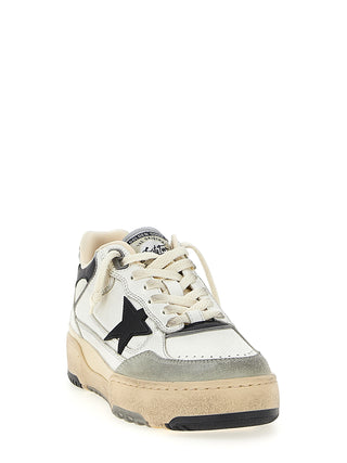 Zapatillas deportivas bicolor de cuero  