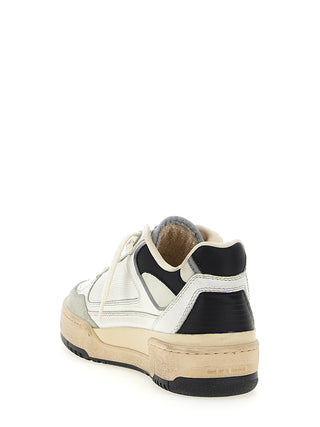 Zapatillas deportivas bicolor de cuero  