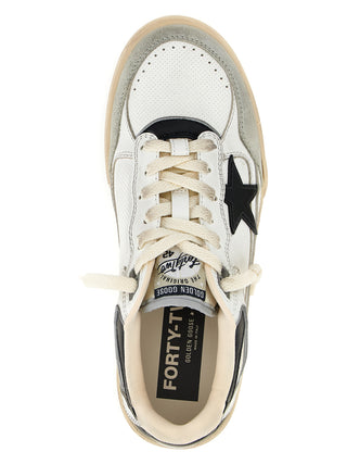 Zapatillas deportivas bicolor de cuero  