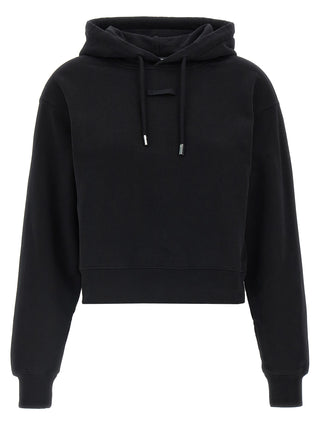 Black Cotton Hoodie