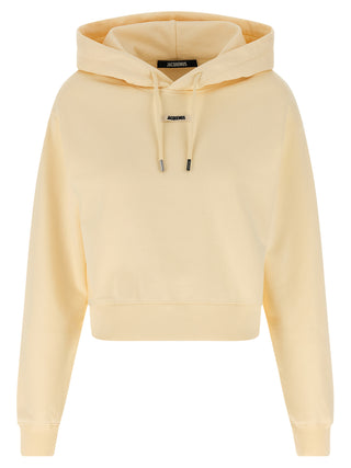 Beige Cotton Hoodie