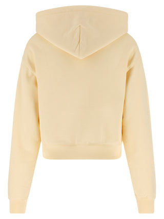 Beige Cotton Hoodie
