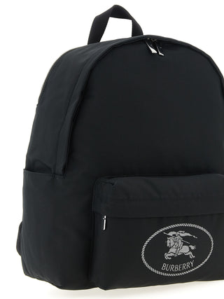 Black Polyester Backpack