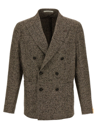 Blazer marrón de lana virgen