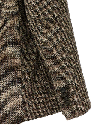 Blazer marrón de lana virgen