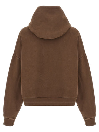 Brown Cotton Sweatshirt