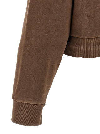Brown Cotton Sweatshirt
