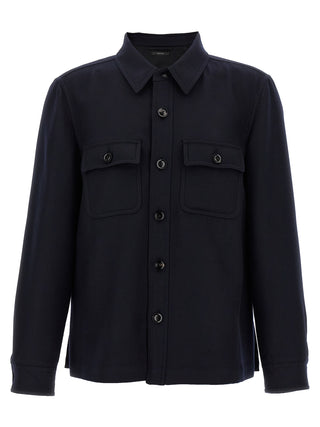 Blue Wool Blouse