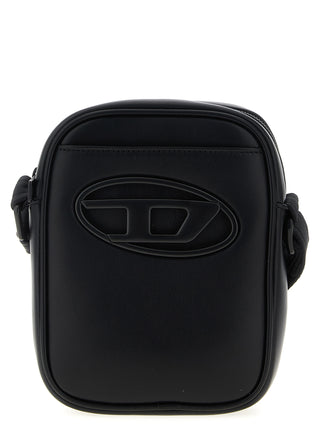 Black Polyethylene Crossbody Bag