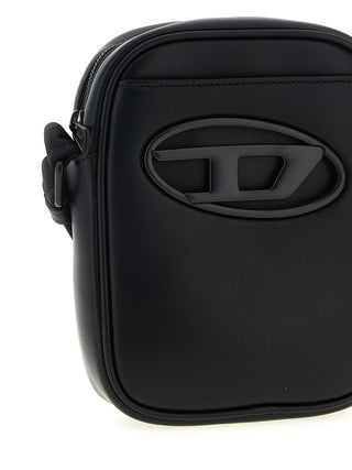 Black Polyethylene Crossbody Bag