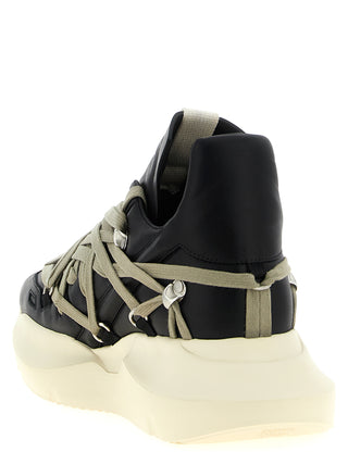Black Calfskin Athletic Sneakers
