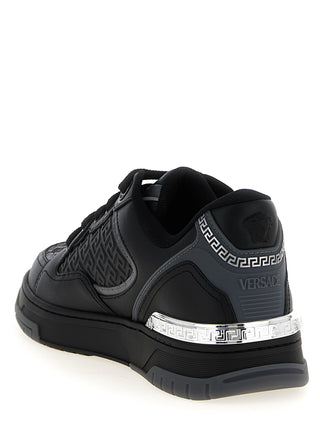 Black Calfskin Athletic Sneakers