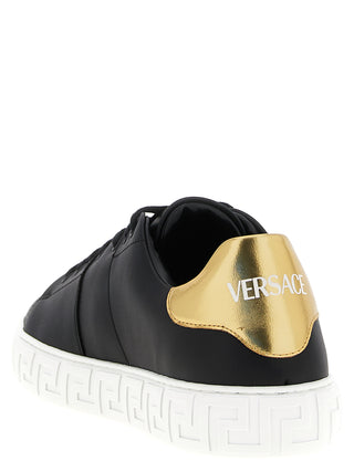 Black Nylon Low Top Sneakers