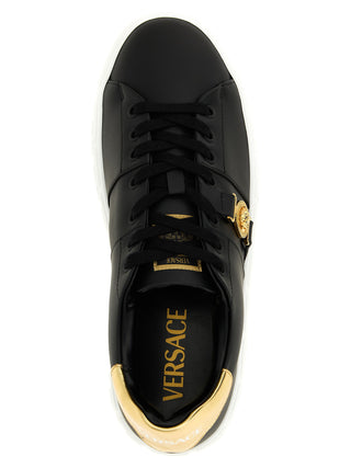 Black Nylon Low Top Sneakers