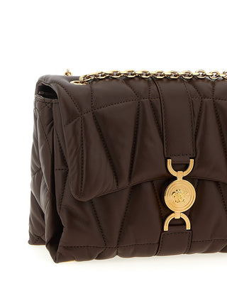 Brown Lamb Leather Shoulder Bag