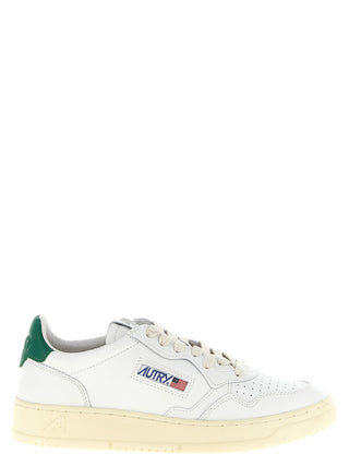 Zapatillas bajas bicolor de piel de cabra