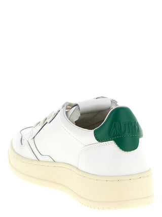 Zapatillas bajas bicolor de piel de cabra