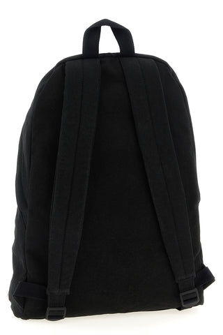 Black Cotton Backpack