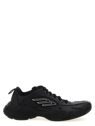 Zapatillas deportivas negras de piel de becerro