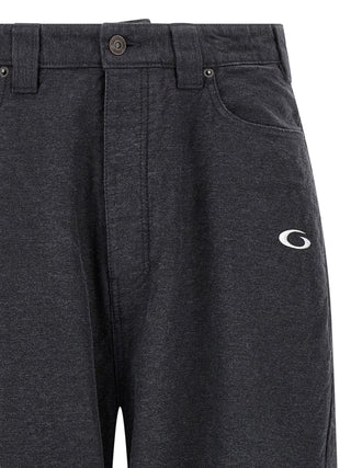 Pantalones casuales de algodón gris
