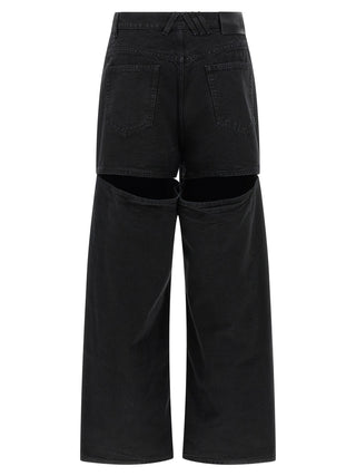 Jeans de algodón negro