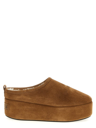 Brown Calfskin Mules