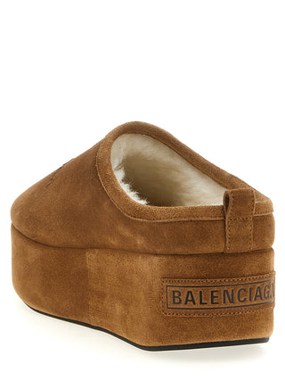 Brown Calfskin Mules