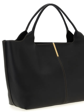 Black Calfskin Tote Bag