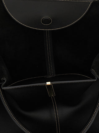 Black Calfskin Tote Bag