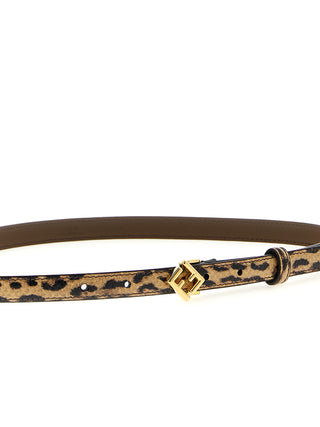 Multicolor Velvet Leather Regular Belt