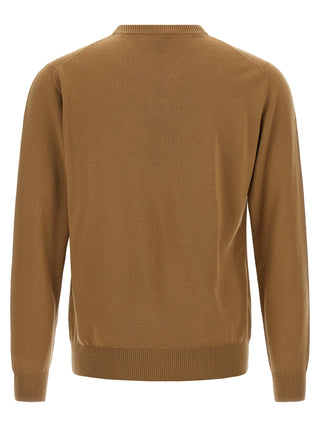 Beige Virgin Wool Cardigan