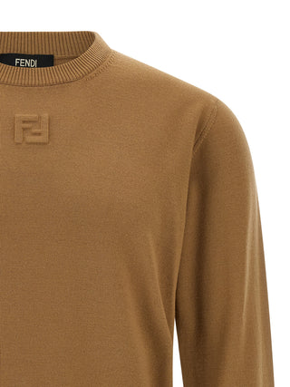 Beige Virgin Wool Cardigan