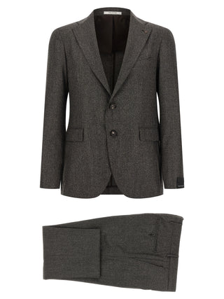 Brown Virgin Wool Two-Piece Suit