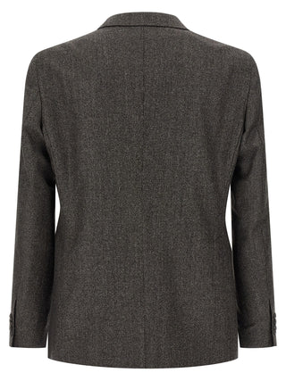 Brown Virgin Wool Two-Piece Suit