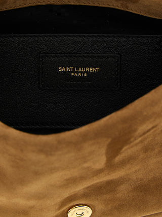 Beige Calfskin Shoulder Bag